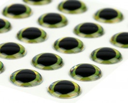 Ultra 3D Epoxy Eyes, Basic Yellow, 8 mm